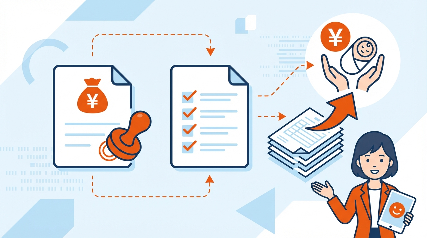 出産育児一時金 申請 方法 アイキャッチ画像