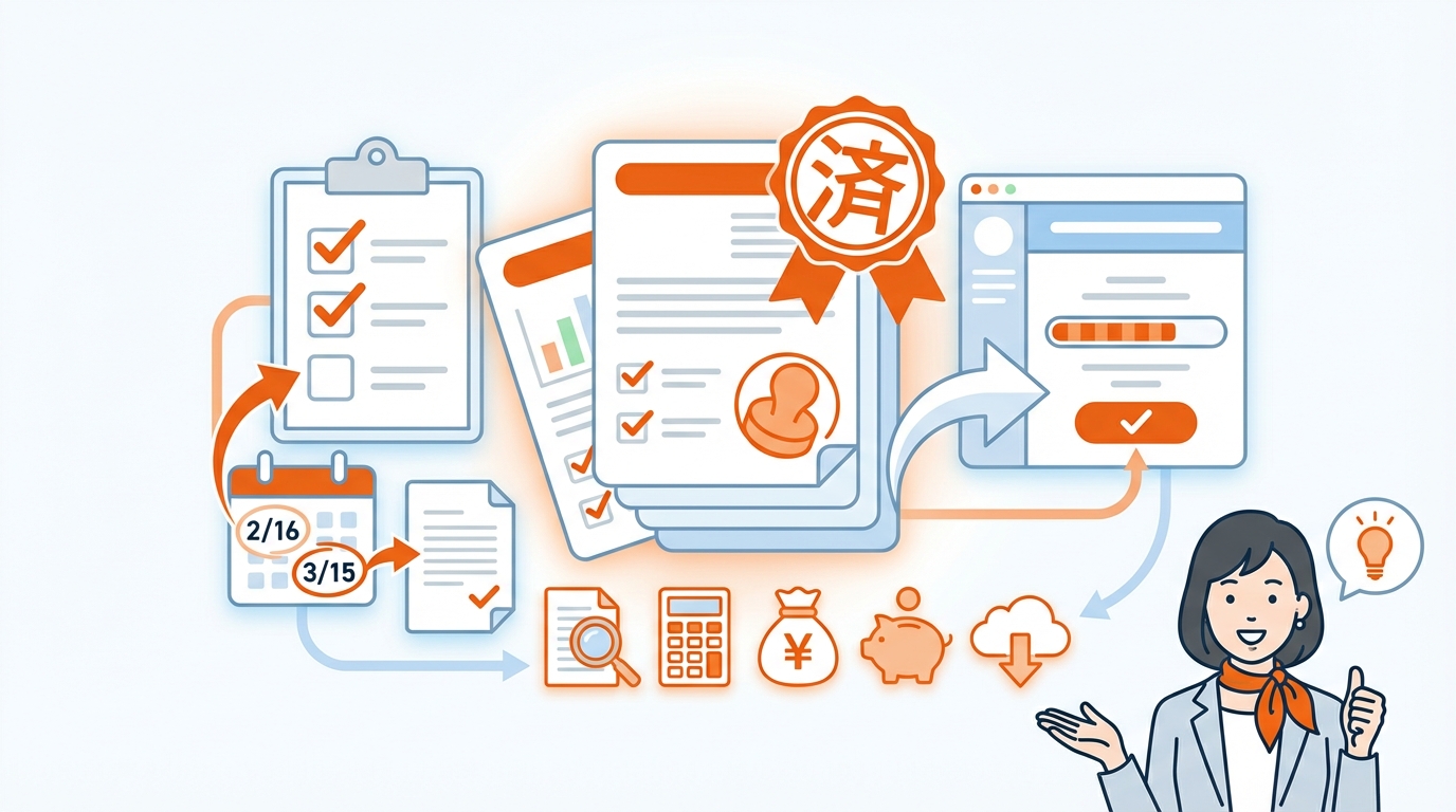 確定申告 やり方 初めて アイキャッチ画像