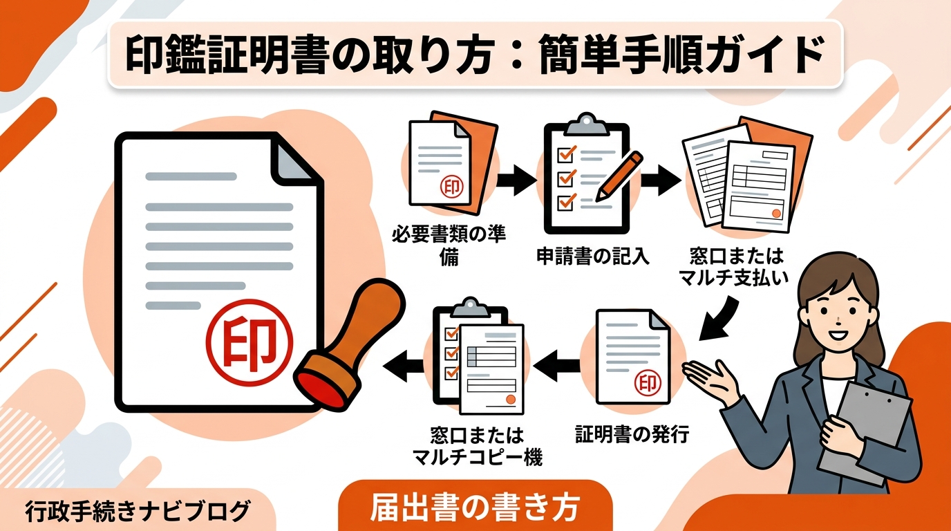 印鑑証明 取り方 手順 アイキャッチ画像