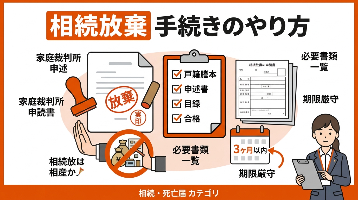 相続放棄 手続き やり方 アイキャッチ画像
