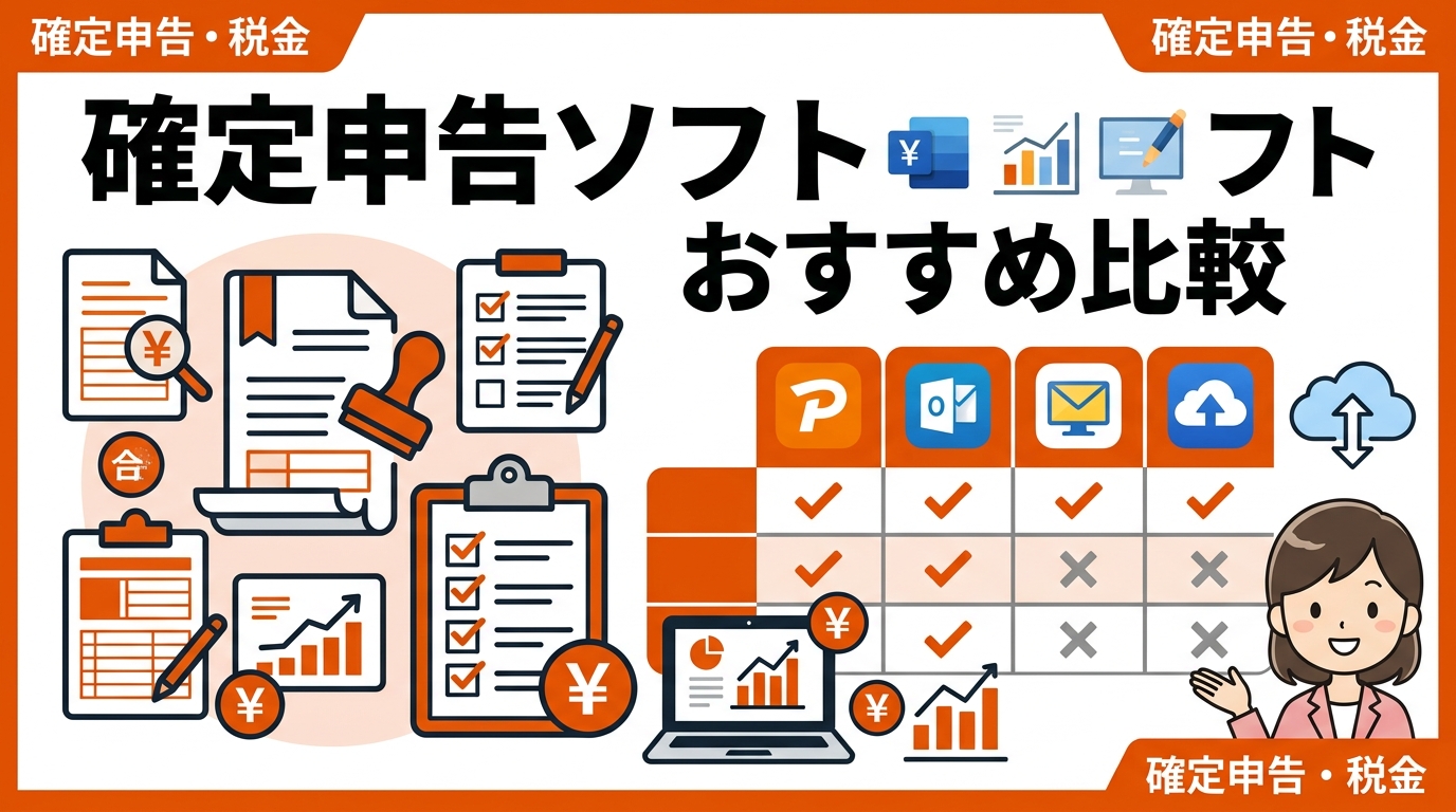 確定申告 ソフト おすすめ 比較 アイキャッチ画像
