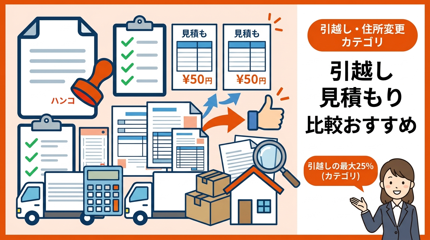 引越し 見積もり 比較 おすすめ アイキャッチ画像