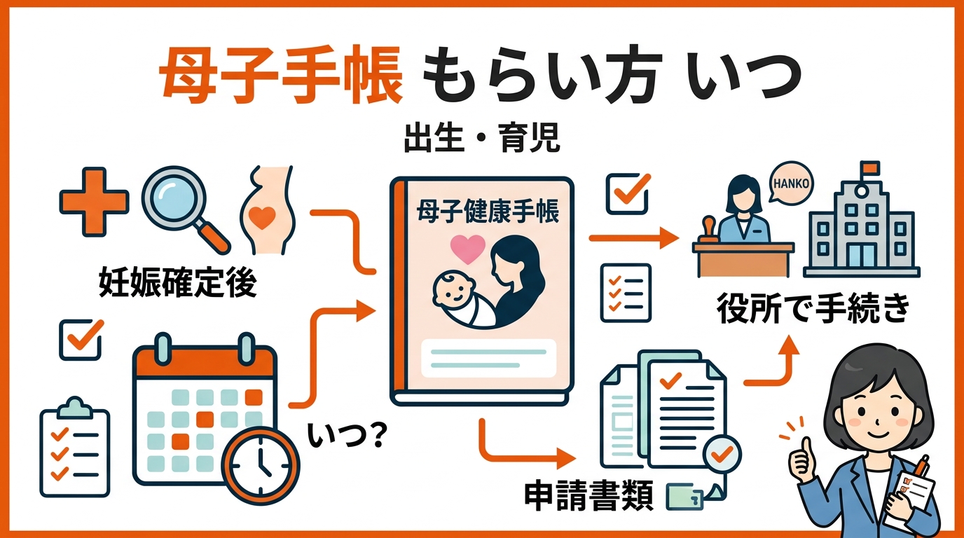 母子手帳 もらい方 いつ アイキャッチ画像